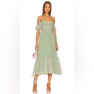BARDOT Green Floral Dress Small